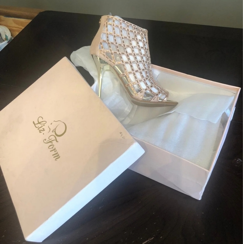 Women's ankle Peep Toe Heels 8.5